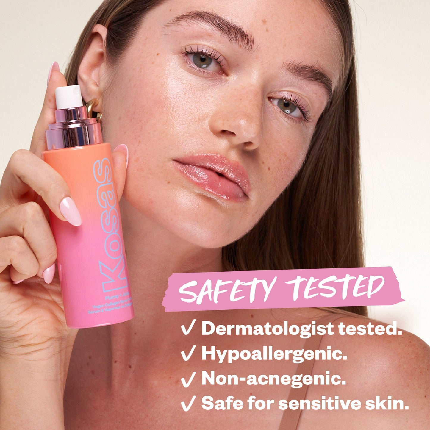 Safe to Use Vegan Collagen Spray-On Serum