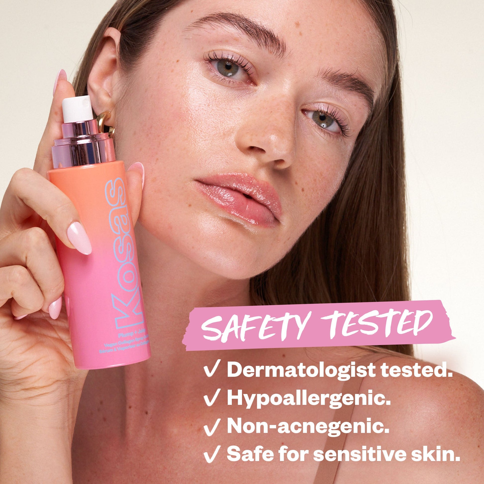 Safe to Use Vegan Collagen Spray-On Serum